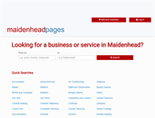 Tablet Screenshot of maidenheadpages.co.uk